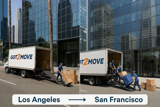 move from Los Angeles to San Francisco